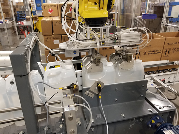 Robot Bottle Packaging